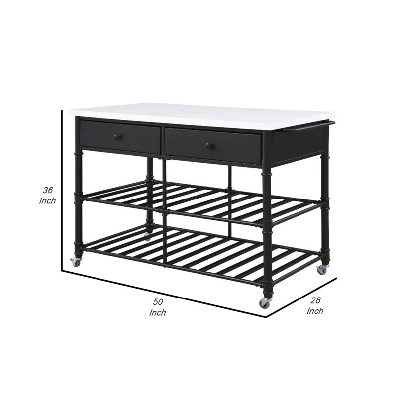 Red Barrel Studio® Hubbell Kitchen Island Wayfair